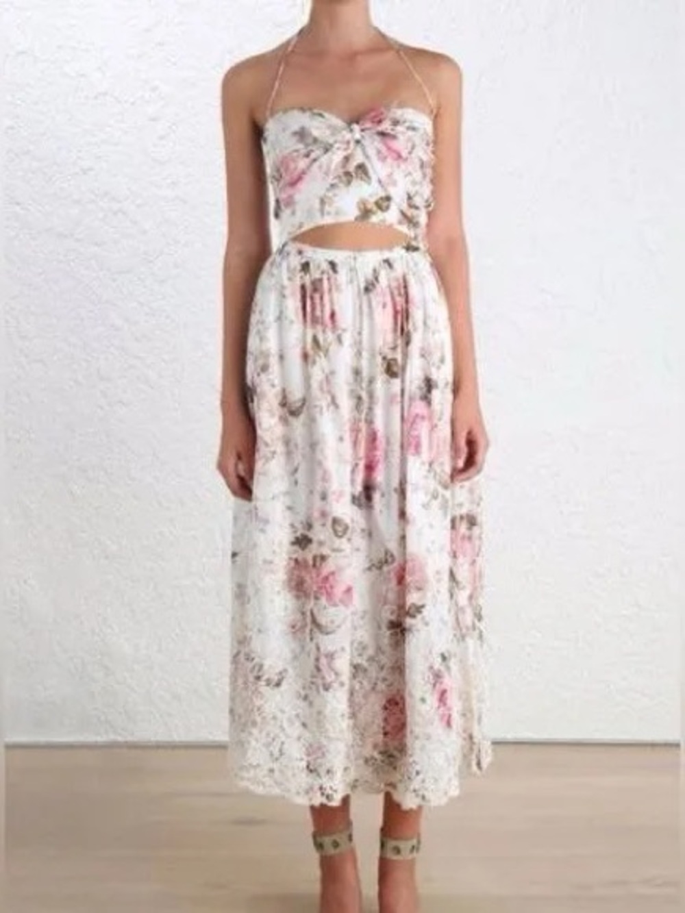 Zimmermann Iris Picnic Floral Midi Dress